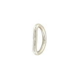 1/2" Nickel, Split D Ring Heavy, Steel