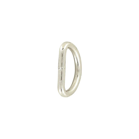 1/2" Nickel, Split D Ring Heavy, Steel