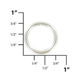 Ohio Travel Bag Rings & Slides 1/2" Nickel,  Split Round Ring, Steel, #A-3-NP A-3-NP