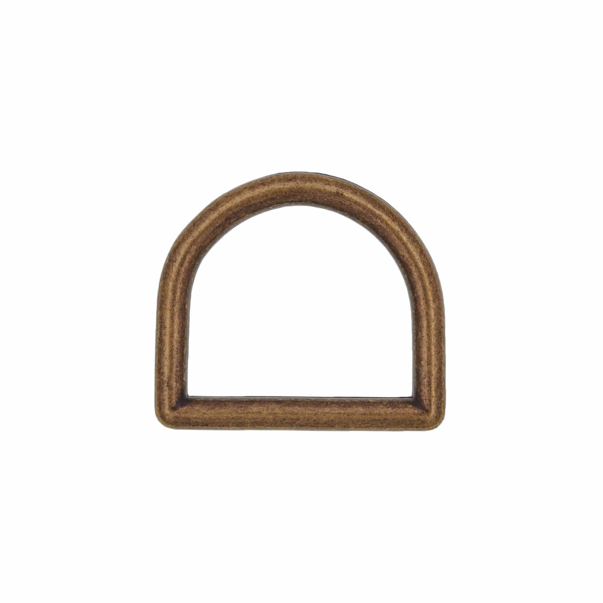 Ohio Travel Bag Rings & Slides 1" Antique Brass, Cast D-Ring. Zinc Alloy, #D-305-ANTB D-305-ANTB