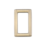 Ohio Travel Bag Rings & Slides 1" Antique Brass, Rectangular Ring, Zinc Alloy, #P-3113-ANTB P-3113-ANTB