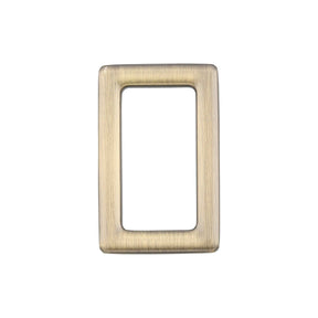 Ohio Travel Bag Rings & Slides 1" Antique Brass, Rectangular Ring, Zinc Alloy, #P-3113-ANTB P-3113-ANTB