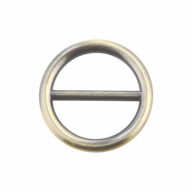 Ohio Travel Bag Rings & Slides 1" Antique Brass, Round Slide, Zinc Alloy, #P-3206-ANTB P-3206-ANTB