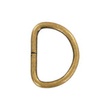 1" Antique Brass, Split D-Ring Heavy, Steel
