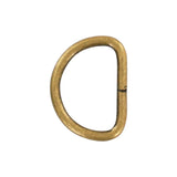 1" Antique Brass, Split D-Ring Heavy, Steel