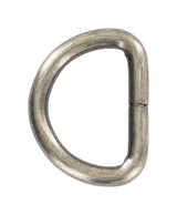 Ohio Travel Bag Rings & Slides 1" Antique Silver, Split D Ring, Steel, #P-2120-ANTS P-2120-ANTS