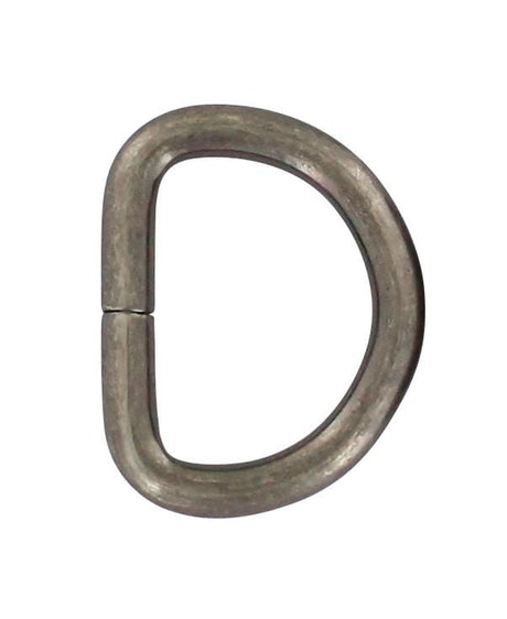 Ohio Travel Bag Rings & Slides 1" Antique Silver, Split D Ring, Steel, #P-2120-ANTS P-2120-ANTS