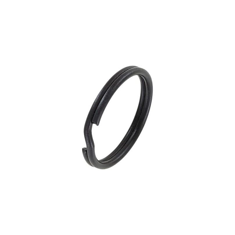 1" Matte Black, Split Key Ring, Steel
