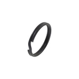 1" Matte Black, Split Key Ring, Steel