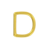 1" Brass, Cast D-Ring, Solid Brass
