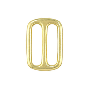 Ohio Travel Bag Rings & Slides 1" Brass, Cast Double Loop, Solid Brass, #P-2510-SB P-2510-SB