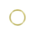 Ohio Travel Bag Rings & Slides 1" Brass Plated, Split Round Ring, Steel, #A-6-BP A-6-BP