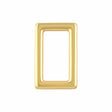 Ohio Travel Bag Rings & Slides 1" Gold, Rectangular Ring, Zinc Alloy, #P-3113-GOLD P-3113-GOLD