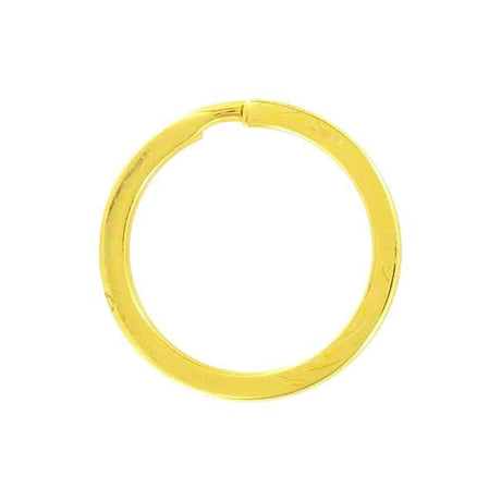 Ohio Travel Bag Rings & Slides 1" Gold, Split Flat Key Ring, Steel, #L-2947-GOLD L-2947-GOLD