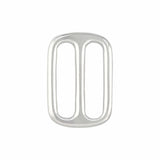Ohio Travel Bag Rings & Slides 1" Nickel, Cast Double Loop, Solid Brass, #P-2510-SBN P-2510-SBN
