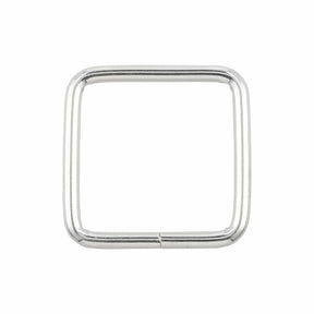 Ohio Travel Bag Rings & Slides 1" Nickel, Square Ring, Steel, #P-2321 P-2321
