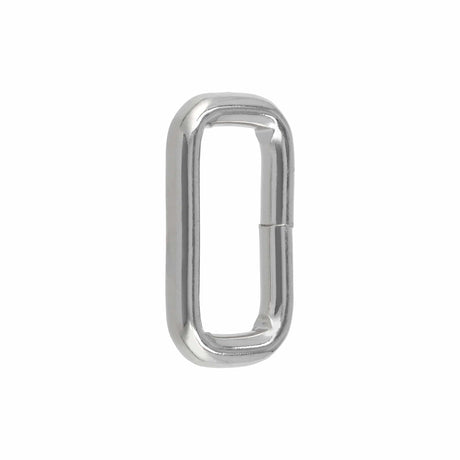 Ohio Travel Bag Rings & Slides 1" Nickel, Welded Rectangular Ring, Steel, #P-2473-NP P-2473-NP