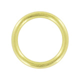 Ohio Travel Bag Rings & Slides 1" Shiny Brass, Cast Round Ring, Zinc Alloy, #A-234-BP A-234-BP