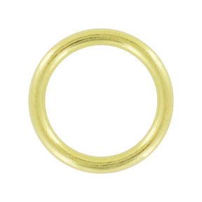 Ohio Travel Bag Rings & Slides 1" Shiny Brass, Cast Round Ring, Zinc Alloy, #A-234-BP A-234-BP