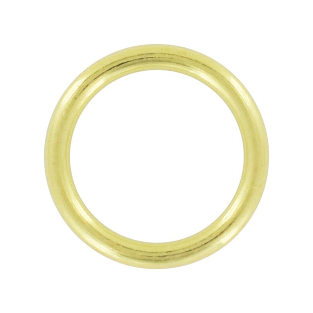 Ohio Travel Bag Rings & Slides 1" Shiny Brass, Cast Round Ring, Zinc Alloy, #A-234-BP A-234-BP