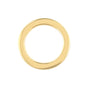 Ohio Travel Bag Rings & Slides 1" Shiny Gold, Cast Flat Round Ring, Zinc Alloy, #P-2552-GOLD P-2552-GOLD