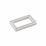 Ohio Travel Bag Rings & Slides 1" Shiny Nickel, Rectangular Ring, Zinc Alloy, #P-3113-NIC P-3113-NIC