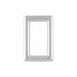 Ohio Travel Bag Rings & Slides 1" Shiny Nickel, Rectangular Ring, Zinc Alloy, #P-3113-NIC P-3113-NIC