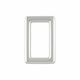 Ohio Travel Bag Rings & Slides 1" Shiny Nickel, Rectangular Ring, Zinc Alloy, #P-3113-NIC P-3113-NIC