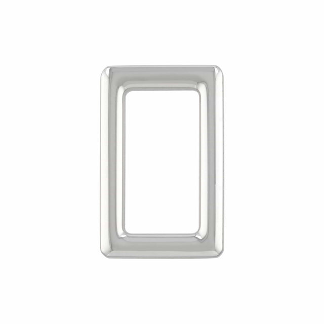 Ohio Travel Bag Rings & Slides 1" Shiny Nickel, Rectangular Ring, Zinc Alloy, #P-3113-NIC P-3113-NIC
