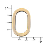 Ohio Travel Bag Rings & Slides 11/16" Antique Brass, Oval Flat Ring, Zinc Alloy, #P-2555-ANTB P-2555-ANTB