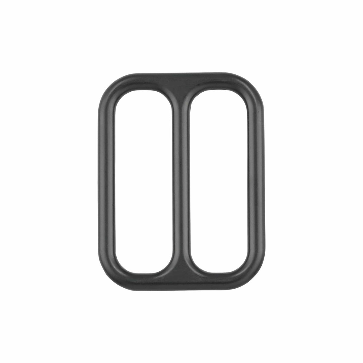 Ohio Travel Bag Rings & Slides 2" Black, Double Loop, Zinc Alloy, #P-2560-BLK P-2560-BLK