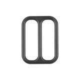 Ohio Travel Bag Rings & Slides 2" Black, Double Loop, Zinc Alloy, #P-2560-BLK P-2560-BLK
