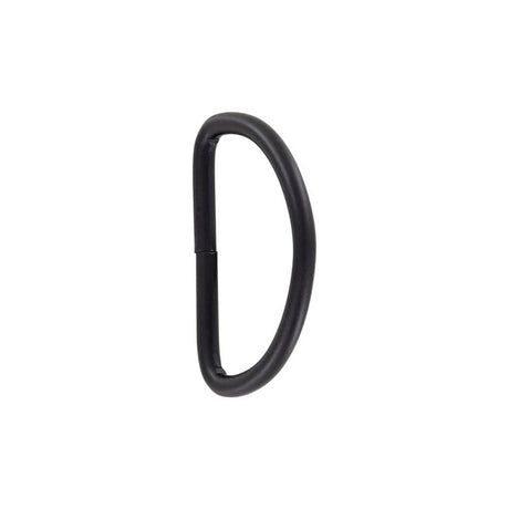 2" Matte Black, Welded D Ring, Steel