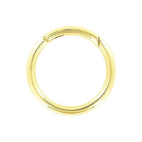 Ohio Travel Bag Rings & Slides 2" Gold, Ring w/ Spring Gate, Zinc Alloy, #P-2732-GOLD P-2732-GOLD