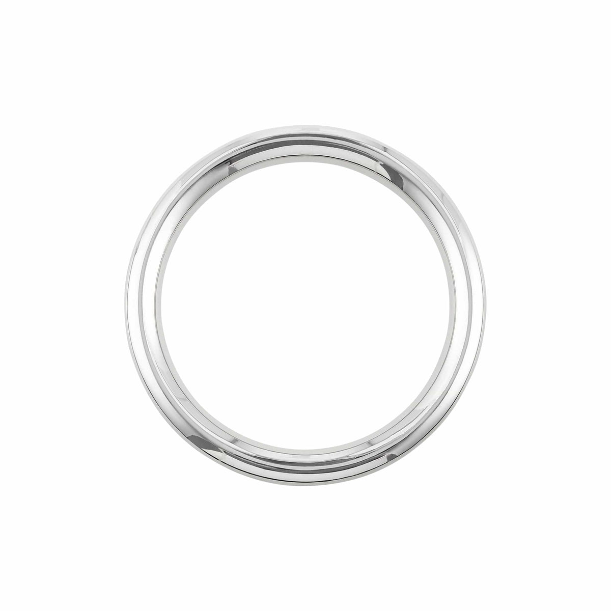 Ohio Travel Bag Rings & Slides 2" Shiny Nickel, Heavy Solid Round Ring, Zinc Alloy, #P-2550-NIC P-2550-NIC