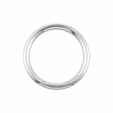 Ohio Travel Bag Rings & Slides 2" Shiny Nickel, Heavy Solid Round Ring, Zinc Alloy, #P-2550-NIC P-2550-NIC