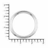 Ohio Travel Bag Rings & Slides 2" Shiny Nickel, Heavy Solid Round Ring, Zinc Alloy, #P-2550-NIC P-2550-NIC