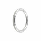 Ohio Travel Bag Rings & Slides 2" Shiny Nickel, Heavy Solid Round Ring, Zinc Alloy, #P-2550-NIC P-2550-NIC