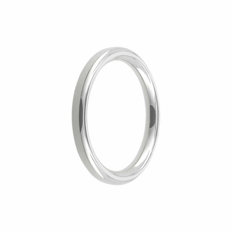 Ohio Travel Bag Rings & Slides 2" Shiny Nickel, Heavy Solid Round Ring, Zinc Alloy, #P-2550-NIC P-2550-NIC