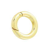 Ohio Travel Bag Rings & Slides 3/4" Gold, Spring Gate Round Ring, Zincc Alloy, #P-2733-GOLD P-2733-GOLD