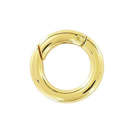 Ohio Travel Bag Rings & Slides 3/4" Gold, Spring Gate Round Ring, Zincc Alloy, #P-2733-GOLD P-2733-GOLD