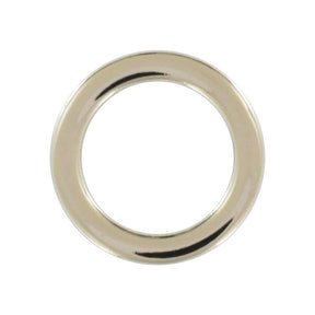 Ohio Travel Bag Rings & Slides 3/4" Nickel, Cast Flat Round Ring, Zinc Alloy, #P-2553-NIC P-2553-NIC