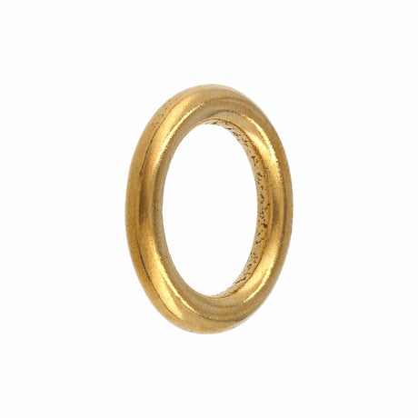 Ohio Travel Bag Rings & Slides 5/8" Brass, Solid Round Ring, Solid Brass, #P-3050 P-3050