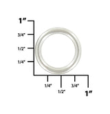 Ohio Travel Bag Rings & Slides 5/8" Nickel, Cast Round Ring, Zinc Alloy, #A-231-NP A-231-NP