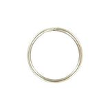 Ohio Travel Bag Rings & Slides 5/8" Nickel, Split Key Ring, Steel, #L-199-5-8 L-199-5-8
