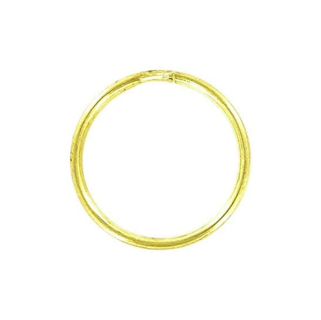 Ohio Travel Bag Rings & Slides 7/8" Brass, Split Key Ring, Steel, #L-199-7-8B L-199-7-8B