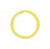 Ohio Travel Bag Rings & Slides 7/8" Gold, Split Flat Key Ring, Steel, #L-2946-GOLD L-2946-GOLD