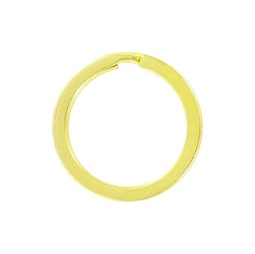 Ohio Travel Bag Rings & Slides 7/8" Gold, Split Flat Key Ring, Steel, #L-2946-GOLD L-2946-GOLD