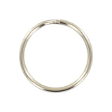 Ohio Travel Bag Rings & Slides 7/8" Nickel, Split Key Ring, Steel, #L-199-7-8N L-199-7-8N