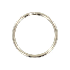 Ohio Travel Bag Rings & Slides 7/8" Nickel, Split Key Ring, Steel, #L-199-7-8N L-199-7-8N